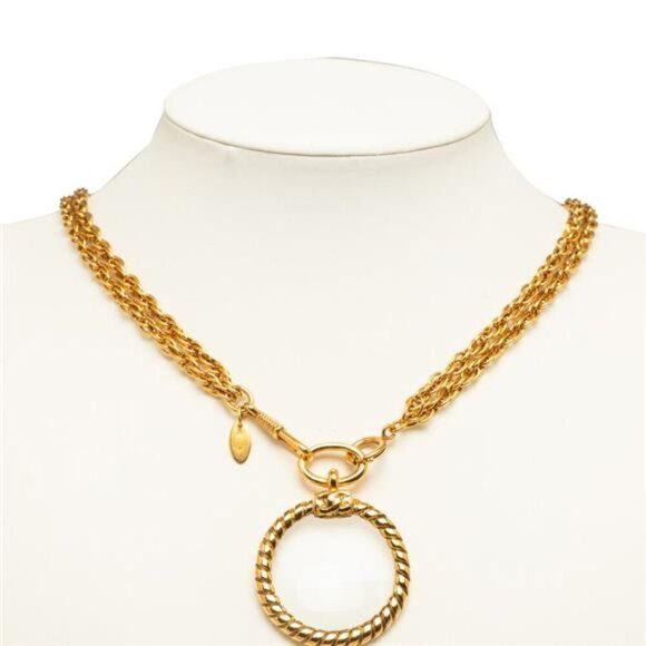 Chanel Double Chain Loupe Necklace - Picture 8 of 8